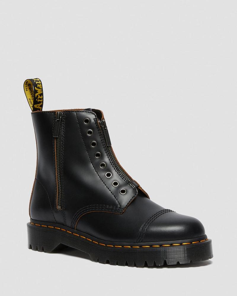 Dr Martens 1460 Laceless Bex Leren Enkellaars Heren Zwart | NL 385KOR